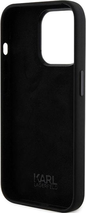 Actual product image Karl Lagerfeld KLHCP15XSDHKCNK iPhone 15 Pro Max 6.7" czarny/black Silicone Karl&Choupette Head (Apple iPhone 15 Pro Max)