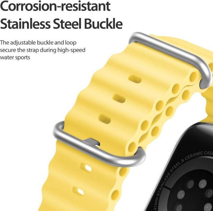 Image du produit Dux Ducis Bracelet Watch Strap 8 / 7 / 6 / 5 / 4 / 3 / 2 / SE (41 / 40 / 38mm) Silicone Band Bracelet Y (40 mm, 38 mm, 41 mm, Acier inoxydable, Silicone (liquide))