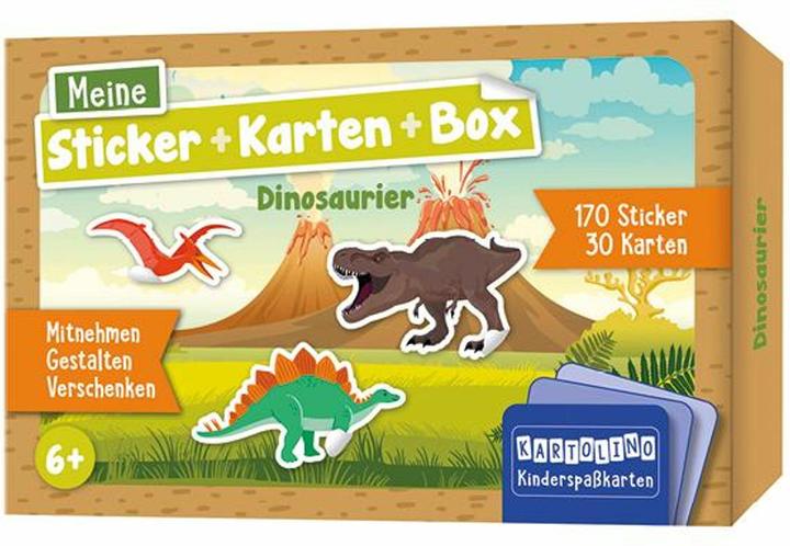 Produktbild Meine Sticker + Karten + Box - Dinosaurier