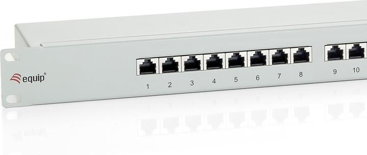 Produktbild equip 19" Patchpanel: 24 Port, 1HE, grau