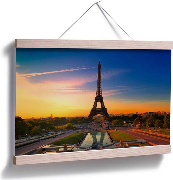 Actual product image Trenddeko Eiffel Tower at sunset (100 x 70 cm)