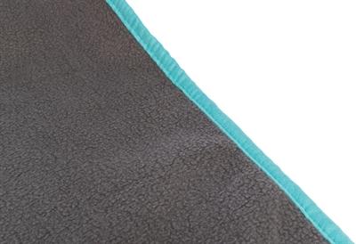 Actual product image Trixie Fleece Deken Uitloopruimtes En Knaagdierkooi Grijs / Turquoise