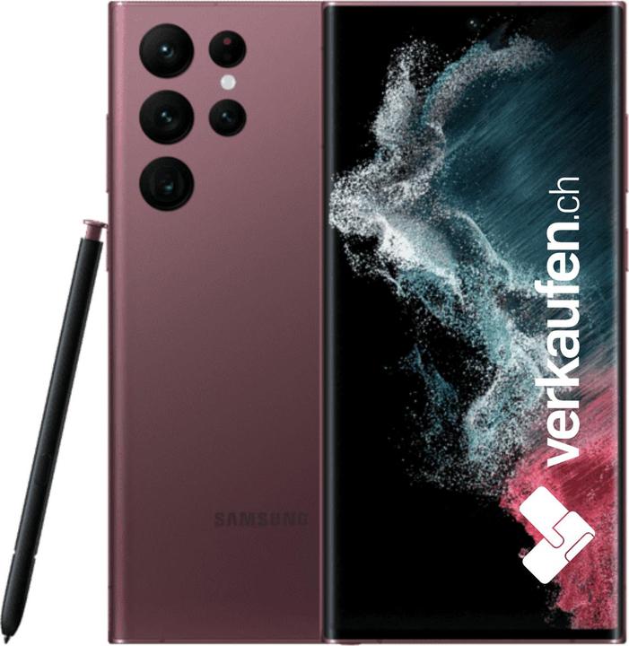 Produktbild verkaufen.ch Galaxy S22 Ultra 5G (256 GB, Burgundy, 6.80", 108 Mpx, Dual SIM, B / Sehr gut)