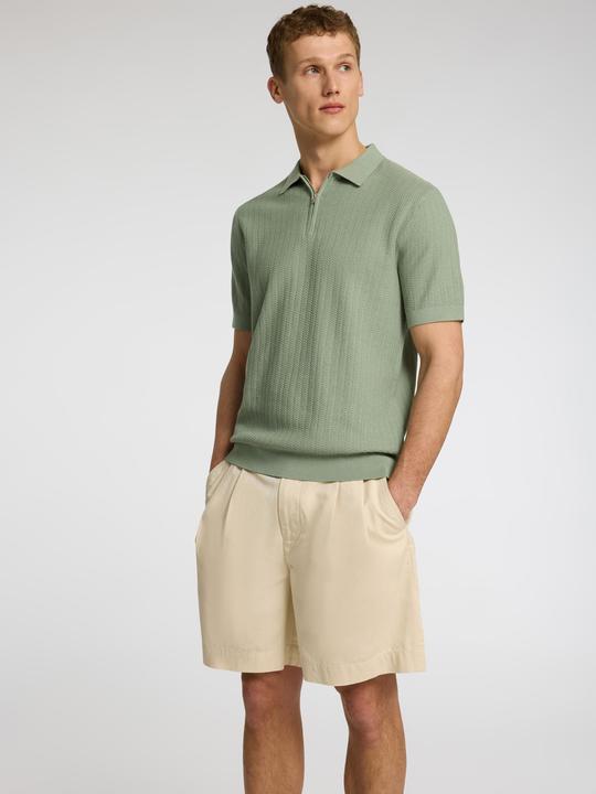 Produktbild Selected Homme Slhcran Ss Knit Structure Half Zip Polo (S)