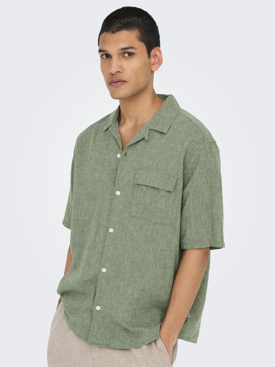 Actual product image Only & Sons Onscaiden Life Relax Ss Resort 1pkt Shir (L)