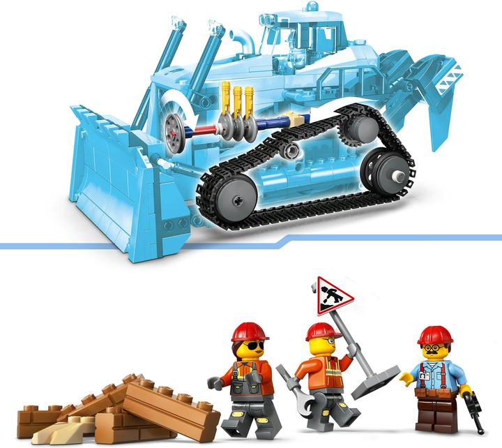 Produktbild LEGO Gelber Bulldozer mit Frontlader (60466, LEGO City)