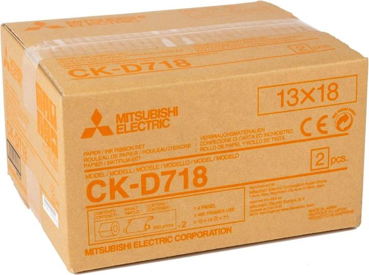 Actual product image Mitsubishi Electric CK-D 718 13x18 cm 2x 230 prints (13 x 18 cm, 460 x)