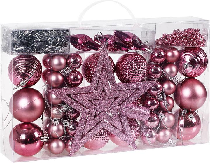 Image du produit Deuba 66tlg Boules de sapin de Noël argentées (66 -pièce)