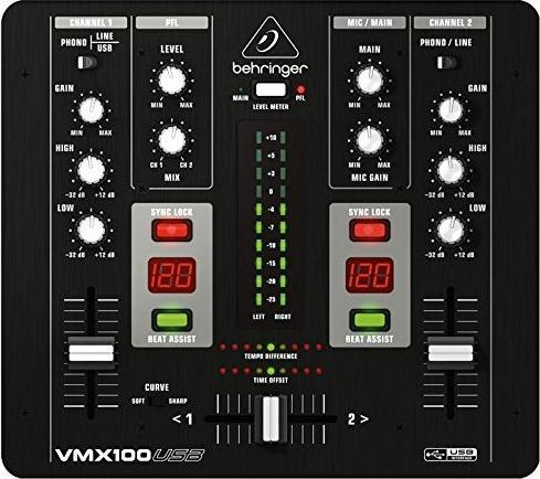 Produktbild Behringer VMX100USB, 2-Kanal Mischpult, USB-Anschluss (Studio- und Livemixer)