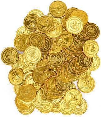 Unique Piratenschatz Goldmünzen