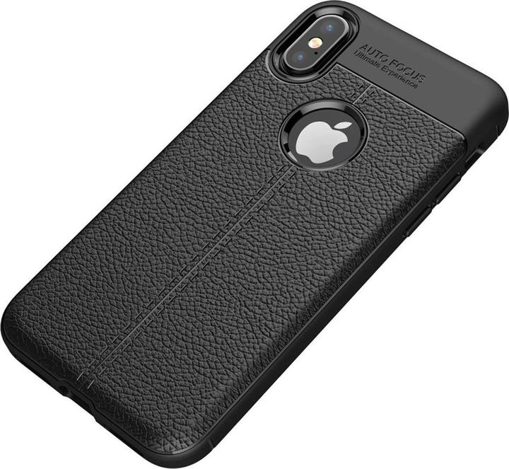 Produktbild König Design Apple iPhone X / 10 Handy Hülle Schutz Case Back Cover Silikon Bumper Schwarz (Apple iPhone X)