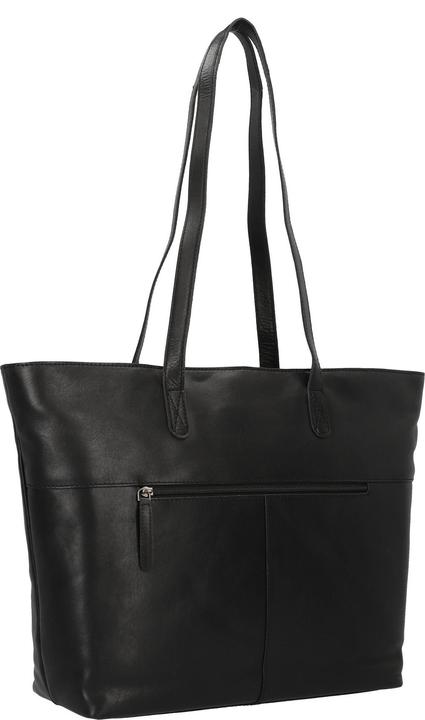 Produktbild Greenburry Pure Black Shopper Tasche Leder 35 cm Laptopfach (14 l)