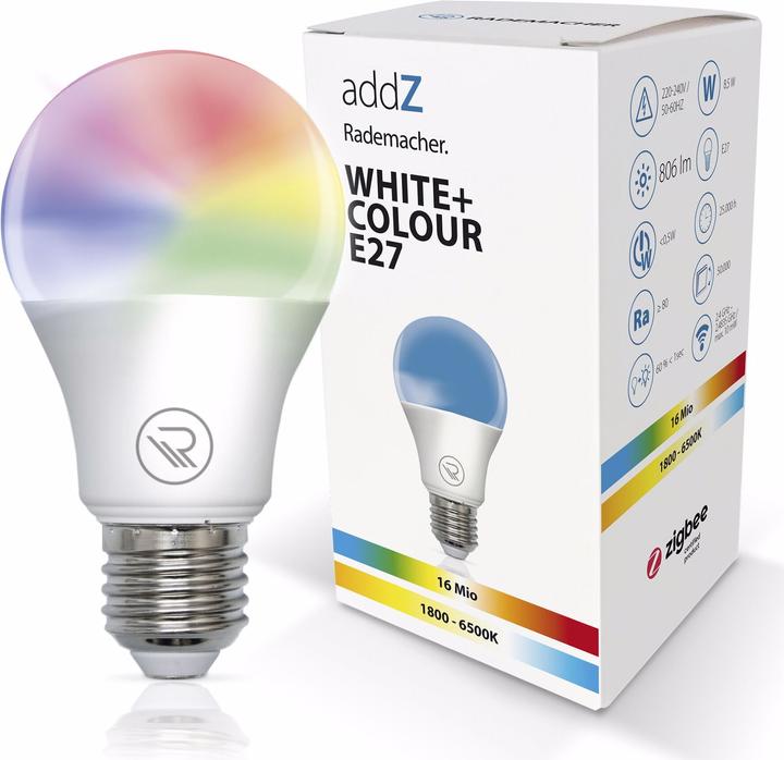 Produktbild Rademacher addZ White + Colour E27 LED (E27, 8.50 W, 806 lm, 1 x, F)