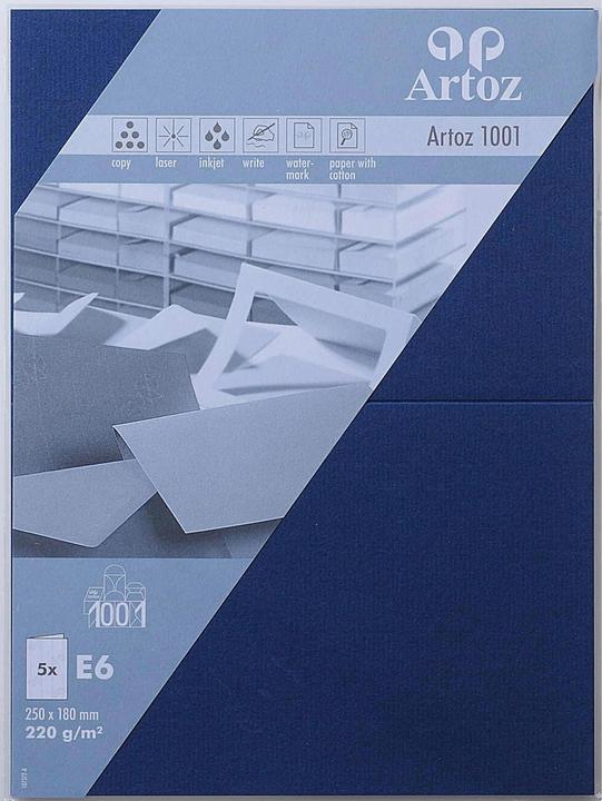 Produktbild Artoz 1001 Karten cl.blue (12.5 x 18 cm, 220 g/m², 5 x)