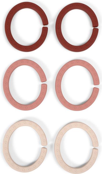 Actual product image Filibabba Silicone Hoops - Rose (FI-02188)