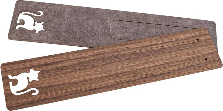 La Mia! Holz Lesezeichen 150 x 35 x 0,7 mm aus Nussbaum geölt