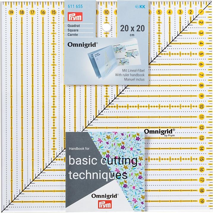 Produktbild Prym Lineal Universal Quadrat Omnigrid cm 20 x 20 cm