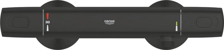 Produktbild Grohe Precision Trend Aufputz-Thermostat-Brausearmatur, EU-Stichmass, mattschwarz