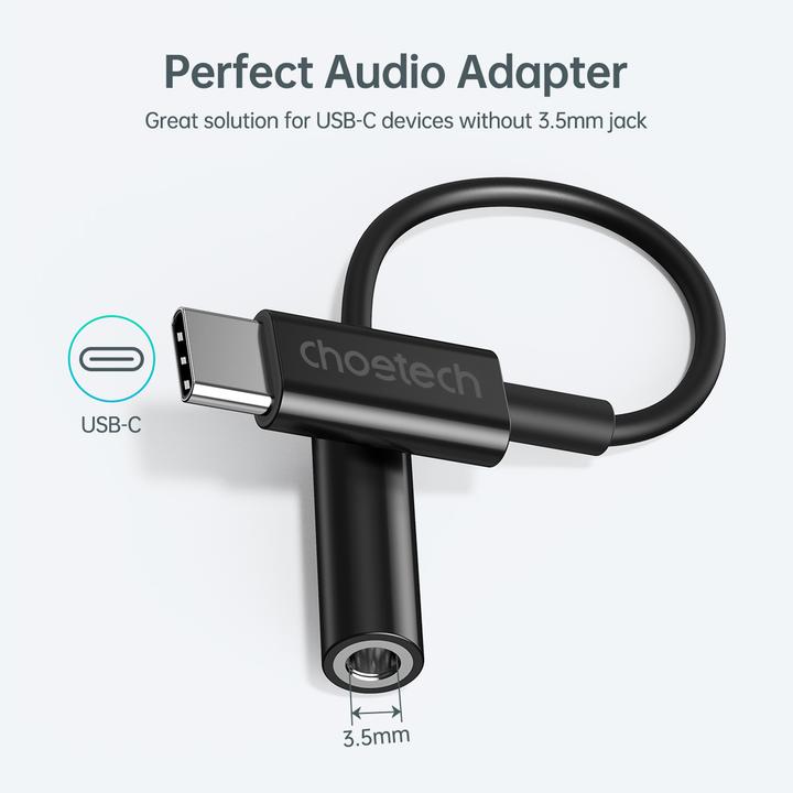 Immagine prodotto Choetech Jack da 3,5 mm - USB C (Adattatore per cuffie)