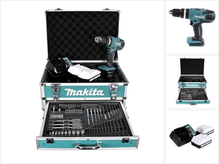 Produktbild Makita HP457DWEX4 Set (Akkubetrieb)