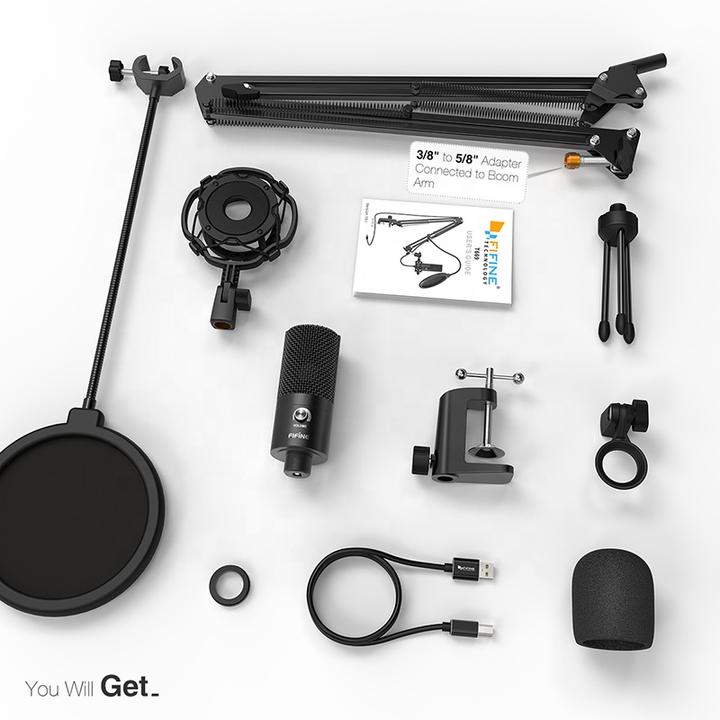 Actual product image Fifine T669 Broadcasting Microphone