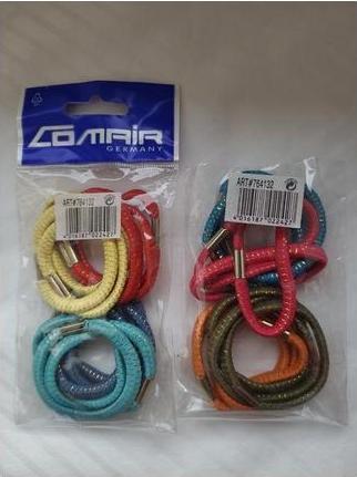 Immagine prodotto Comair Treccia di gomma colorata 12er medio (Elastico per capelli)