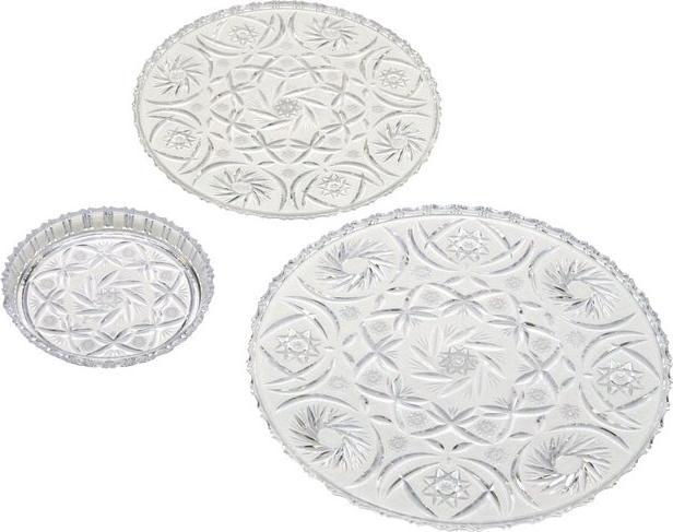 Immagine prodotto Axentia Piatto da torta Eva, aspetto cristallo, Ø 24 cm