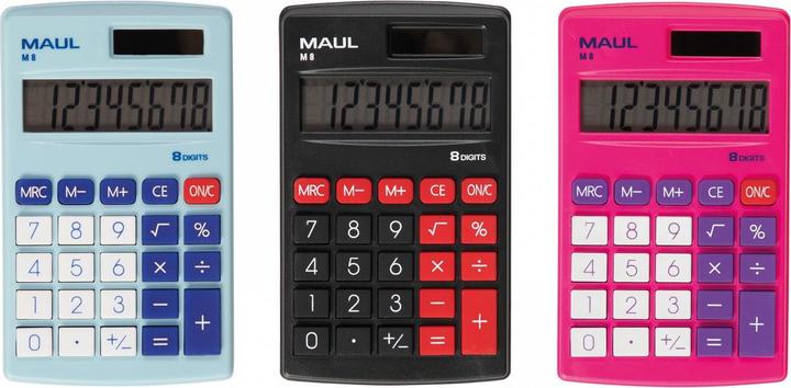 Produktbild Maul Taschenrechner M8 Schwarz (Solarzellen)