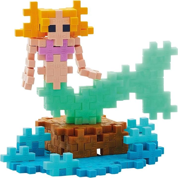 Actual product image Plus-Plus 100 creative mermaid building blocks