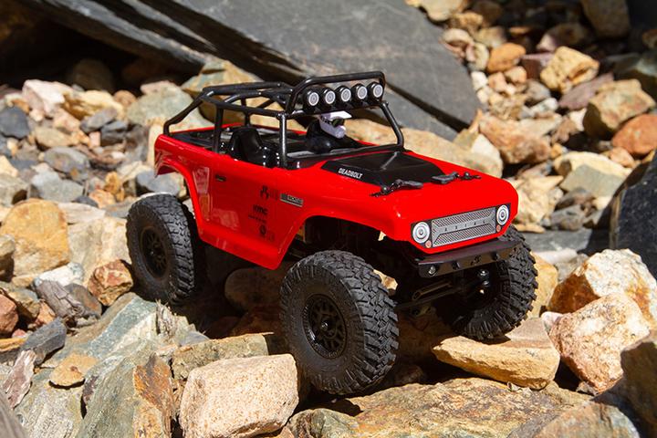 Produktbild Axial SCX24 Deadbolt Elektro Brushed Crawler 4WD 1:24 RTR rot (RTR Ready-to-Run)