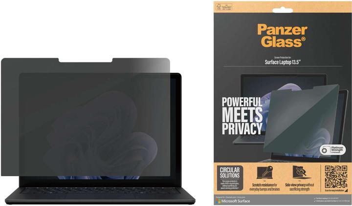 Produktbild PanzerGlass ® Privacy Filters Microsoft Surface Laptop 13.5" | 6 | 5 | 4 | 3 | 2, Polyethylentereph (8.00", 16 : 10)