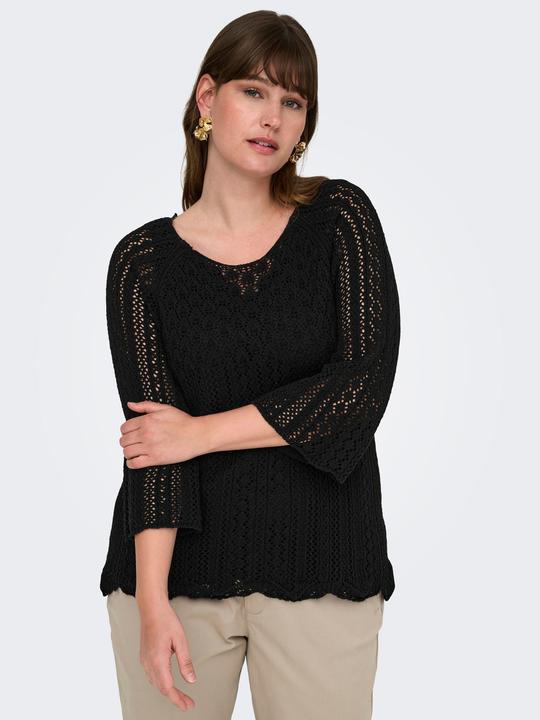 Produktbild Only Normal geschnitten Rundhals Plus Pullover Strickpullover (L)