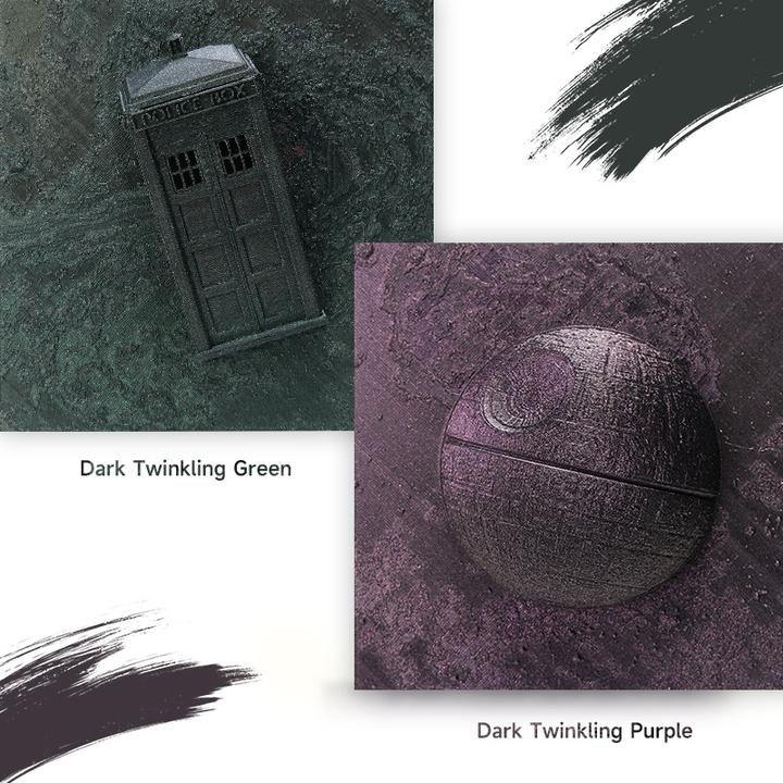 Image du produit eSUN ePLA-Magic Dark Twinkling Green Filament 1.75mm 1Kg (PLA, 1.75 mm, 1000 g, Vert)