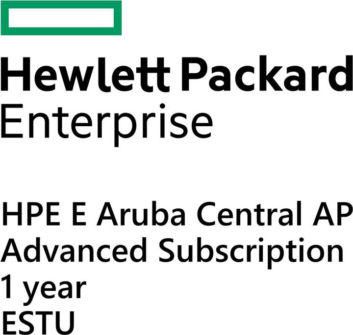 Image du produit HPE E Aruba Central AP, Advanced Subscription, 1 year, E-STU (1 Dispositifs, 12 mois)