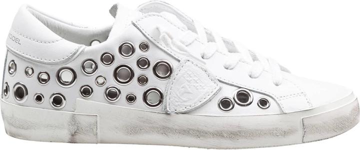 Actual product image Philippe Model prsx low leather sneakers with applied studs (41)