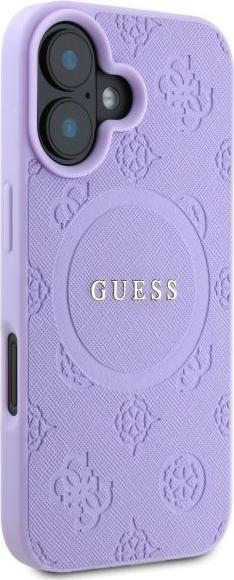 Produktbild Guess GUHMP16MPSAPSMEU iPhone 16 Plus 6.7" fioletowy/purple hardcase Saffiano Peony Classic Logo
