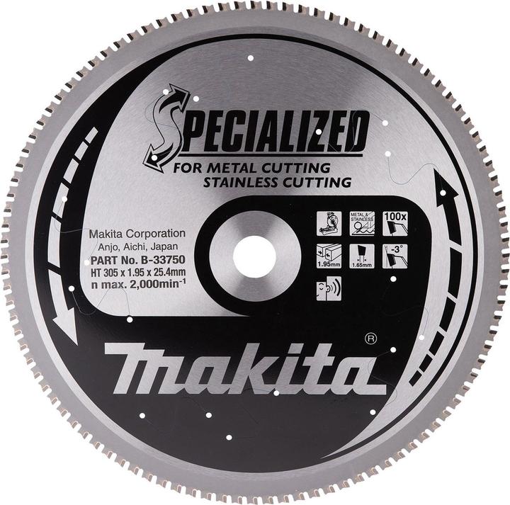 Image du produit Makita Lame de scie SPECIALIZED pour métal et acier inoxydable Ø 3055x100Z