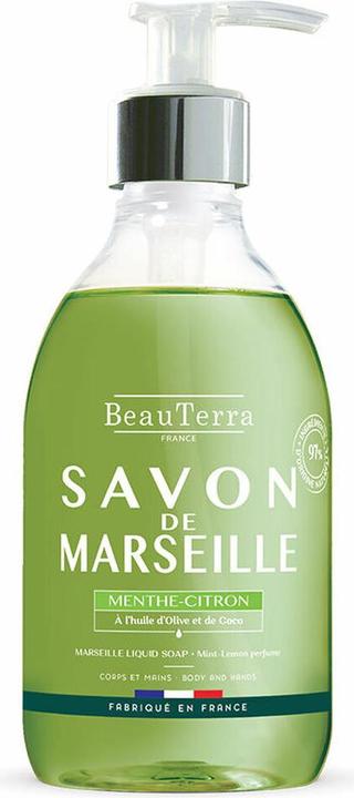 Immagine prodotto BeauTerra Sapone liquido di Marsiglia alla menta e al limone (Sapone liquido, 300 ml)