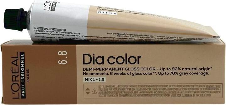 Produktbild L'Oréal Professionnel Dia Color 6.8 Dunkelblond Mokka - 60ml (6.8)