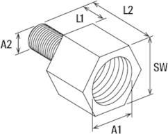 Image du produit Fischer Réducteur RD M 16 / M12 long (M16)