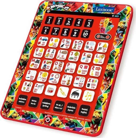 Image du produit Lexibook Tablette d'apprentissage bilingue allemand/anglais Miraculous (Allemand, Anglais)