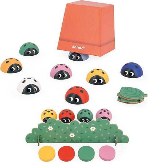 Actual product image Janod Memory ladybird (German, French, English)