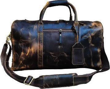 Only-Bags.Store Leder Seesack, Vintage Carry On, Wochenendtasche, grosse Duffle, Gepäcktasche, Gym Overnight