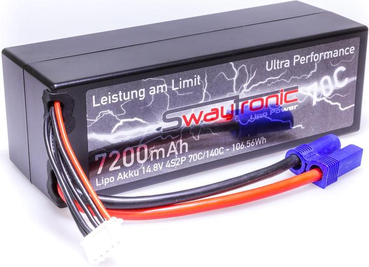Image du produit Swaytronic HC 4S2P 14.8V 7200mAh 70C/140C EC5 (14.80 V, 7200 mAh)