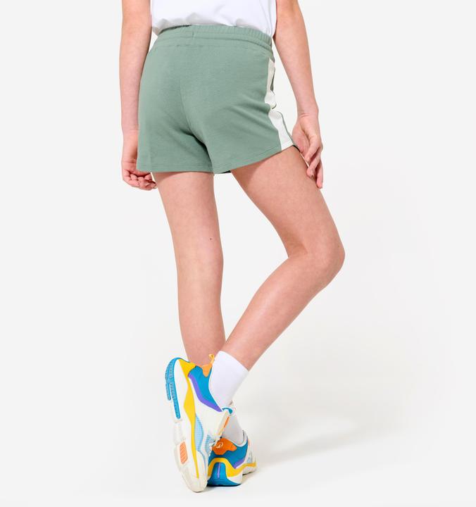 Image du produit Domyos Short multisport coton fille, Vert