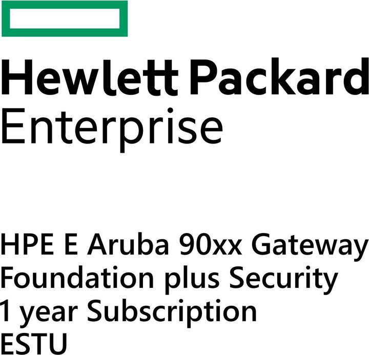 Actual product image HPE E Aruba 90xx Gateway Foundation plus Security 1yr Sub E-STU (1 Devices, 12 months)