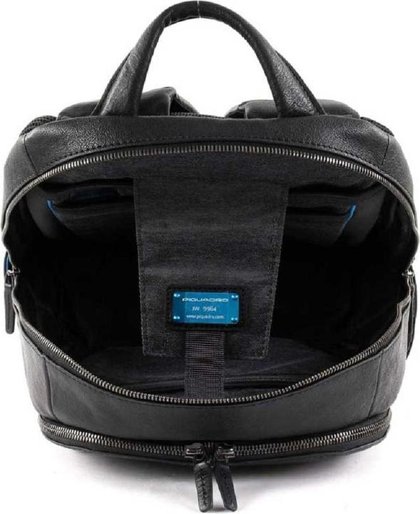 Actual product image Piquadro Black Square Laptop-Rucksack