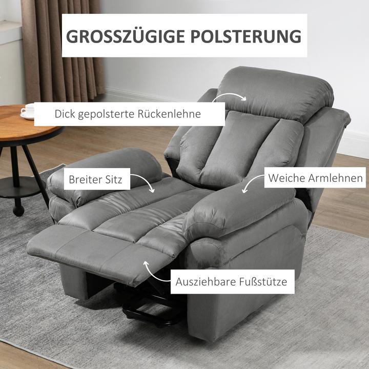 Produktbild Swisshandel24 Sessel mit Aufstehhilfe, Elektrischer Relaxsessel, mit Fernbedienung, Fernsehsessel, aus Kunstleder