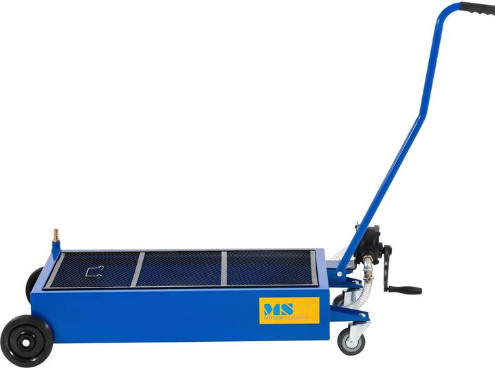 Produktbild MSW Ölwanne Ölauffangbehälter Ölauffangwanne Werkstatt aus Stahl 65 L Handpumpe