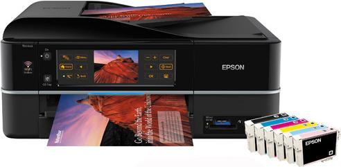 Epson Stylus PX820FWD, All-in-One, Touchscreen, WLAN, Fax (Tintenpatrone, Farbe)